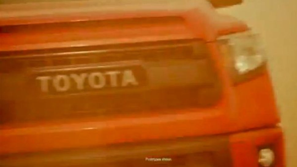 Toyota 'TRD Pro' Truck Could Be A Furious Orange Raptor Fighter