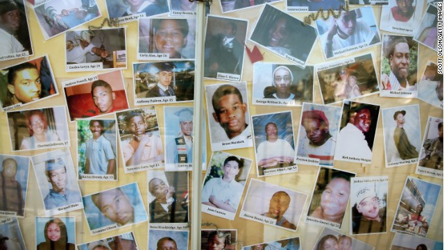 Last Christmas, a church in Chicago's South Side posted photos of some of the people recently killed by gunfire in Chicago. 