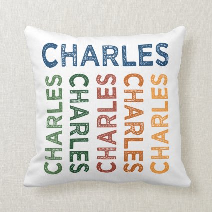 Charles Cute Colorful Pillow