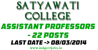 Satyawati-College-Jobs-2014
