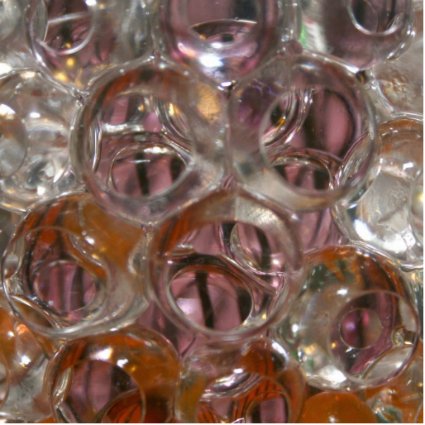 Bubbles , Water beads close up orange clear Cut Out