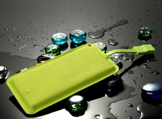 Lean Green Portable Power Machine - Ultra Thin External Battery by Tuvyah Schleifer