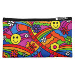 Hippie Rainbow Pattern Makeup Bag