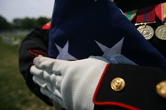 In Honor of Memorial Day 2009, A Funeral Flag,...