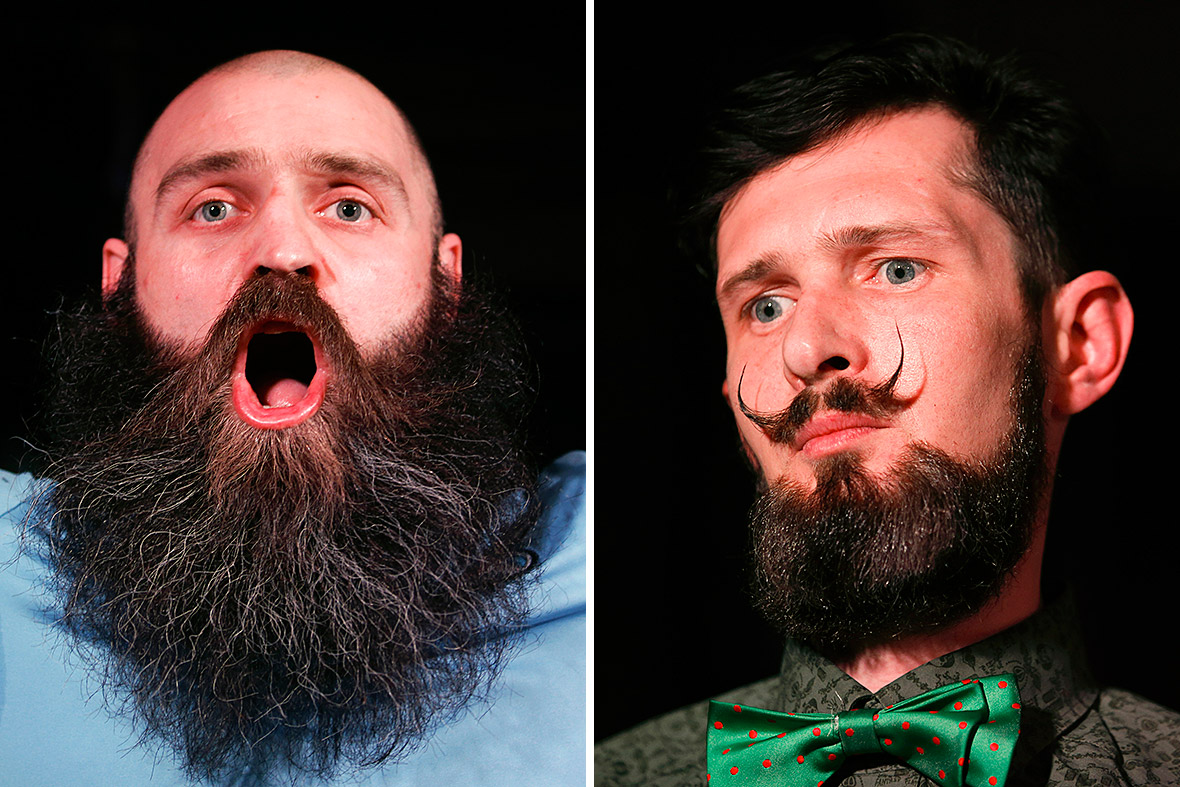 Competitors attend the 2nd Russian Beard and Moustache Championships in Moscow