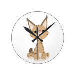 Cute Cartoon Lynx Wall Clock