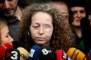 Ester Quintana, la mujer que perdió el ojo izquierdo a consecuencia de un fuerte impacto recibido en una calle de Barcelona durante las protestas registradas durante la huelga general del 14N. EFE/Archivo