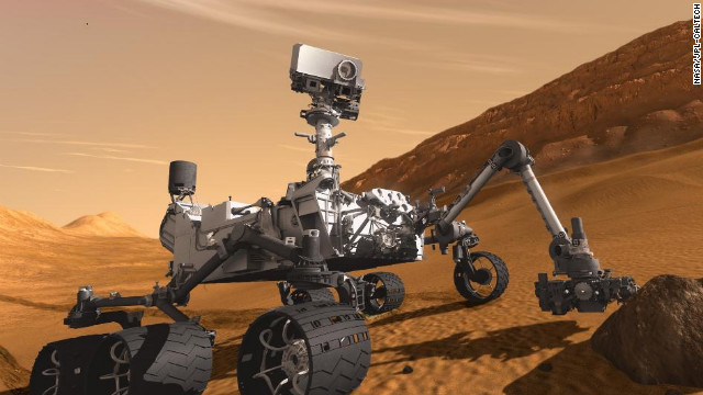 NASA's Mars Curiosity Rover, shown in this artist's rendering, touched down on the planet on August 6, 2012. 