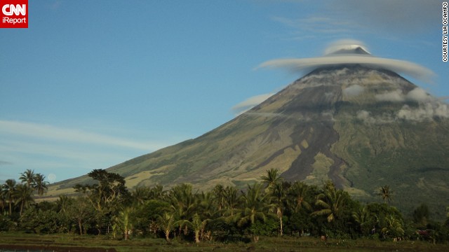 Mount Mayon is the Philippines' most active volcano. The peak is known for its symmetrical shape. See more photos on <a href='http://ift.tt/Qpe4mA'>CNN iReport</a>.