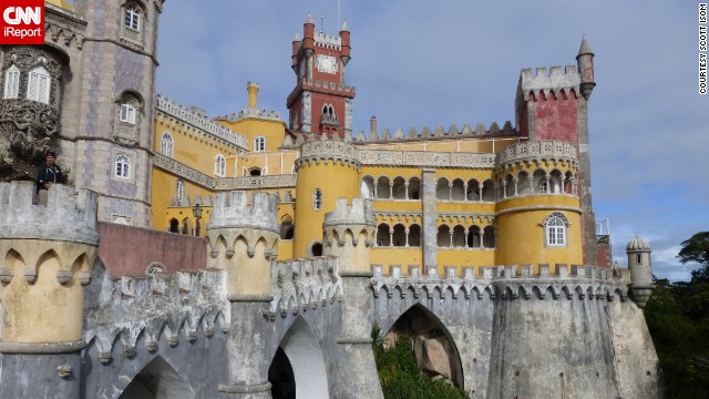 This fairy tale castle is the <a href='http://ift.tt/1hGmxYc'>National Palace of Pena</a>, located just outside Lisbon. "It is quite a stunning site that offers commanding views of the Atlantic coast, Lisbon and the Tagus River," said Scott Isom. "There are also lovely botanical gardens and nature trails running through the grounds."