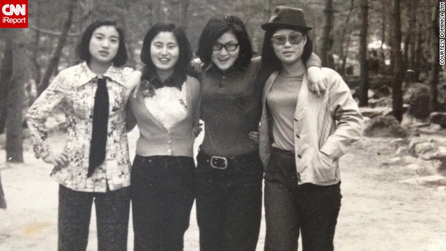 <a href='http://ift.tt/1erVFQG'>Dominica Lim's mom</a>, far left, wears a tie and bell-bottom pants as she poses for a picture with her friends in South Korea in 1969. "I think the fashion of the 1960s was very classy with a touch of fun," Lim says.