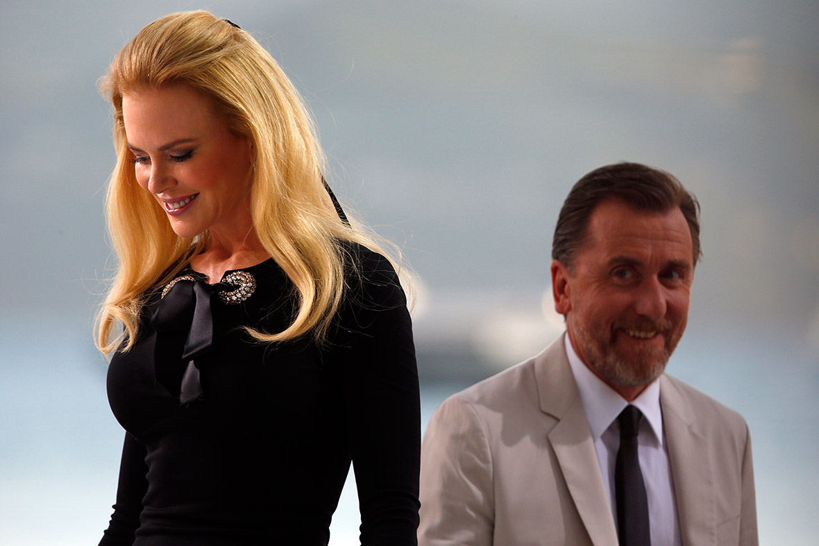 Nicole Kidman and Tim Roth are seen at the Grand Journal de Canal television studio on the Croisette on the eve of the opening of the 67th Cannes Film Festival