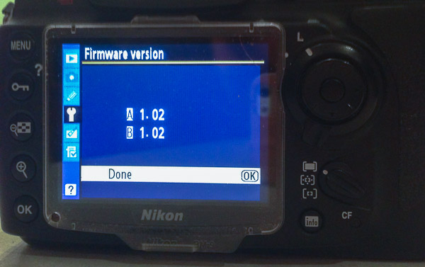 Nikon firmware image