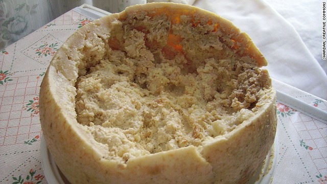 Like caviar, Casu Marzu is enjoyed only by a select population -- it's served with live maggots and has an aftertaste that lasts for hours. 
