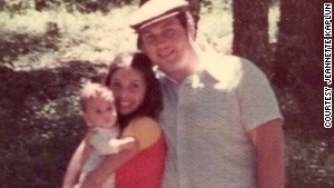 Baby Jeannette Kaplun with her mom and dad in 1973.