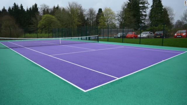 Murray has installed Wimbledon-colored tennis courts in the hotel grounds. Murray won the Wimbledon title in 2013.