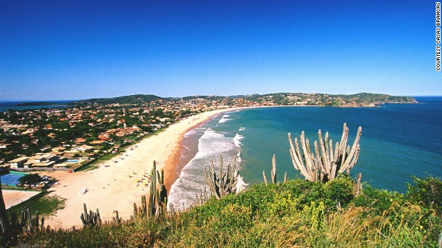 Buzios became popular with the jet set in the 1960s when Brigitte Bardot became a regular at what was then a small fishing village. Geriba, pictured here, is the most popular surf spot. 