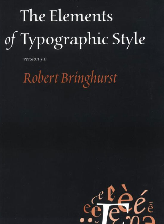 The Elements of Typographic Style Book