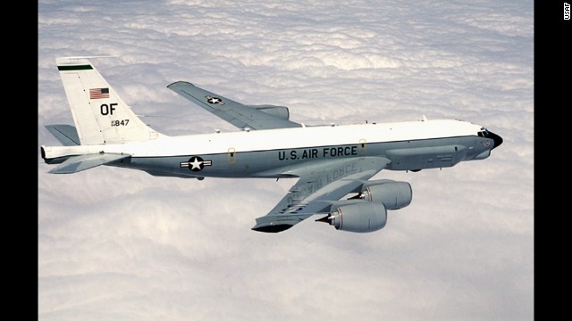 A U.S. Air Force RC-135U aircraft, like the one pictured here, was buzzed by a Russian fighter jet near Japan earlier this year. A top U.S. Air Force general said Russia was stepping up its military activities in the Asia-Pacific region as tensions increased over the Ukraine and Russia's move into Crimea.
