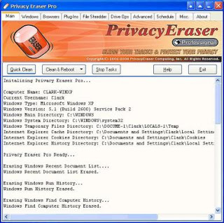 Privacy Eraser Free لمسح مخلفات الانترنت