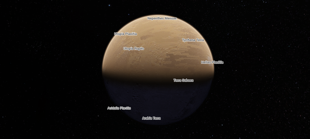 Here's How to Explore the Moon and Mars in Google Maps
