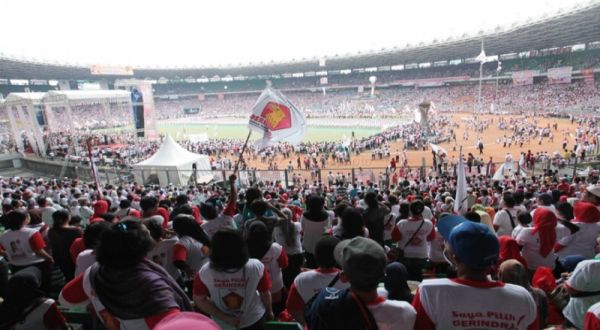 Ribuan Pendukung Prabowo-Hatta Penuhi Stadion GBK