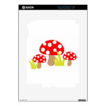 toadstool-220227 toadstool toadstools art cute re skin for iPad 2