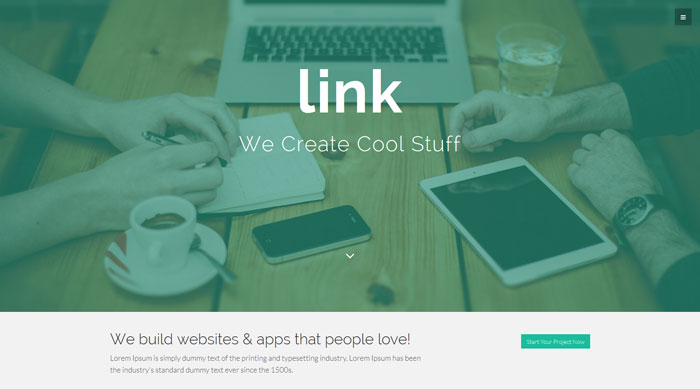 Link Free Bootstrap 3 Template