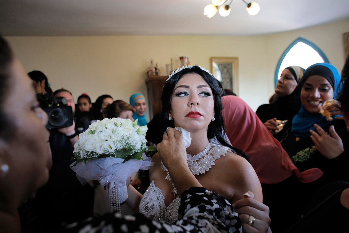 Maral Malka, 23, celebrates with friends and family before her wedding to Mahmoud Mansour, 26