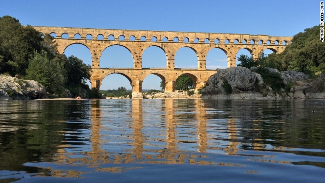 CNN's <a href='http://ift.tt/1pIkxbq'>Jethro Mullen</a> spent time on the Gardon River in southern France while visiting friends who live nearby. His favorite feature is the Pont du Gard aqueduct, built by Romans in the first century. He called it "a majestic work of engineering and a reminder of the long history of human activity around the river."