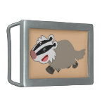 Cute Cartoon Badger Belt Buckle