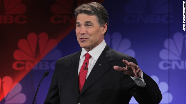 At a GOP presidential debate on November 9, 2011, Perry fails to remember the third of three agencies he would cut if elected president. With self-deprecation he uttered "oops," a word that has since made him the butt of jokes, including his own. 