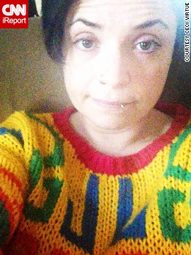 <a href='http://ift.tt/1reIdE3' target='_blank'>Ceci Virtue </a>finds that her Cosby sweater is a source of comfort. "Whenever I'm feeling miserable, I put on my favorite jumper," she posted on Instagram. "Everyone hates it, but I absolutely adore it!"