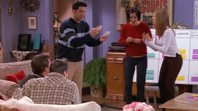 <strong>"The One with the Embryos:"</strong> This season 4 episode is just as well known by its unofficial name, "the one with the quiz." While Phoebe's hoping a fertility procedure works so she can carry her half-brother's kids (yes, real plot), the rest of the "Friends" <a href='http://ift.tt/1tU9qwC' target='_blank'>set up an elaborate trivia game</a> to see who knows each other the best. The price of this game? Monica and Rachel's apartment. 