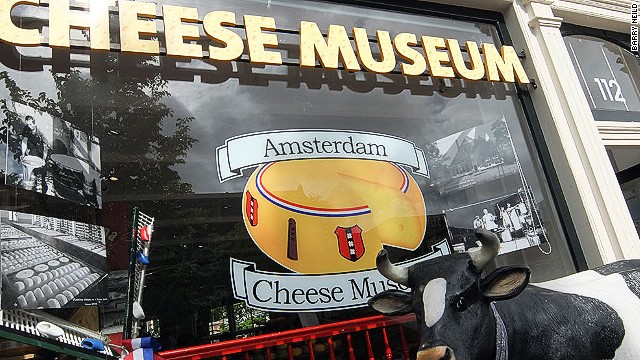 Amsterdam's Cheese Museum contains a diamond-encrusted cheese slicer for people who really enjoy a dairy-rich diet.