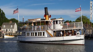 The Sabino at Connecticut\'s Mystic Seaport was built in 1908.