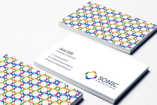 Sonic Business Card Inspiration