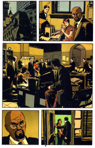 A page from Greg Rucka and Michael Lark's "Gotham Central".