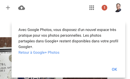Google pousse les utilisateurs de Google+ vers Google Photos