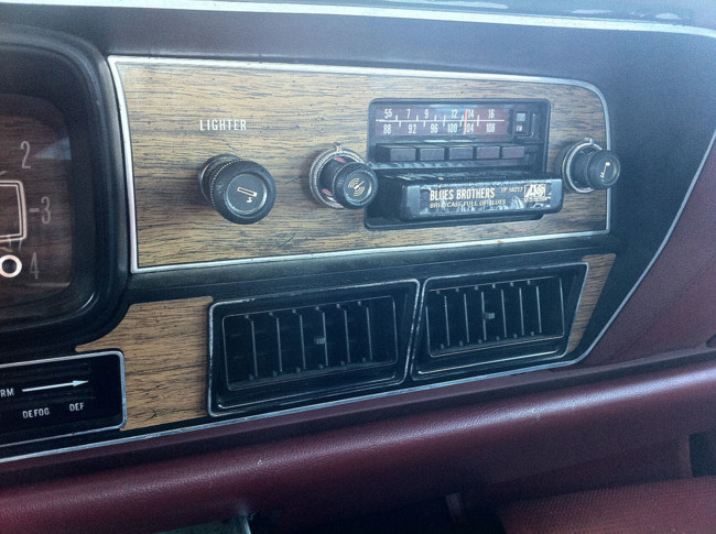 1978 Amc Matador Sedan Red Nc Detail Of Factory Am Fm Stereo 8 Track Unit