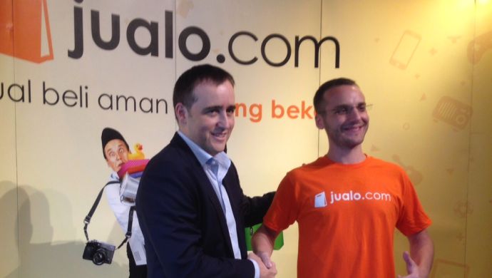 Shane Chesson, Partner of NSI Ventures (left) with Chaim Fetter, Founder of Jualo