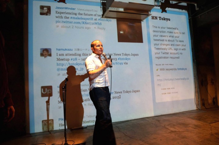 Jay Winder speaker at a HackerNews readers meetup he organizes