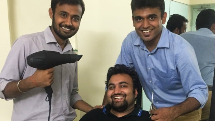 (L to R) StayGlad Co-founders Prateek Jain, Kavish Desai and Shashank Gupta