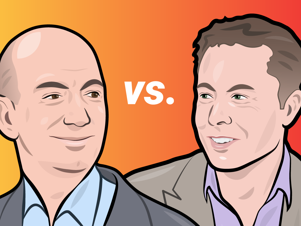 Bezos vs Musk rockets