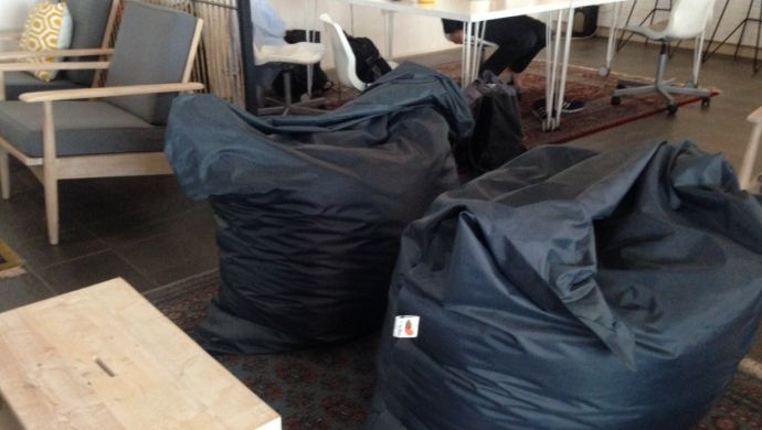 Bean bags, what would your startup life be like without them?
