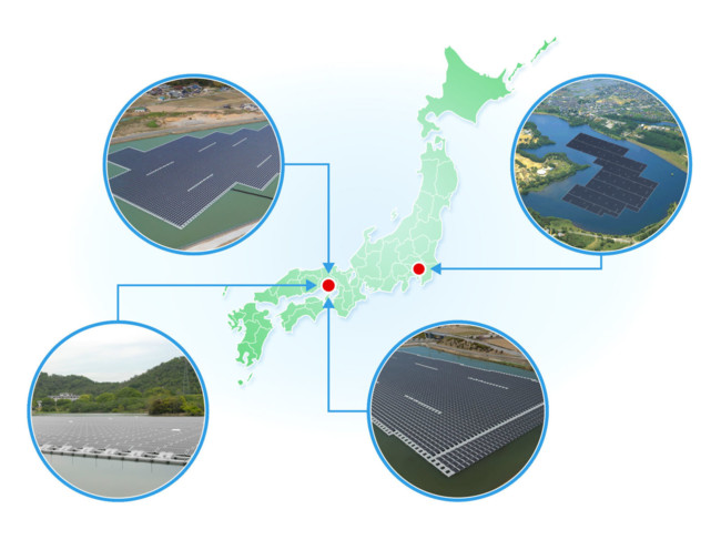 Gallery 1453406696 Map Of Floating Solar Power Projects By Kyocera Tcl Solar