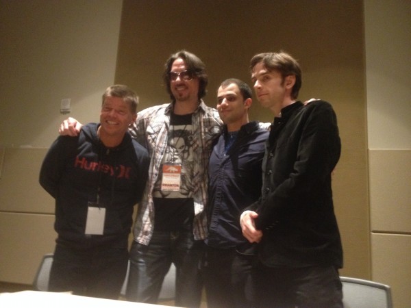 Rob Liefeld, Marc Silvestri, Jordan  Rennert and Patrick Meaney post Image Documentary Q&A - Photo by Henry Barajas