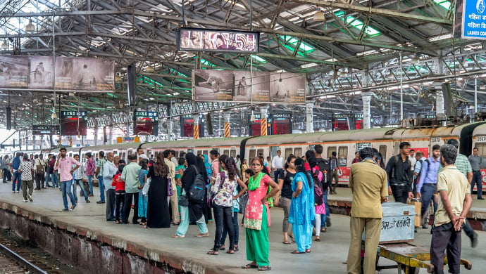 Mumbai train station