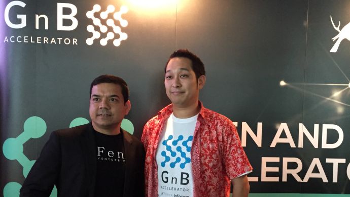 Anis Uzzaman (General Partner and CEO of Fenox VC) and Kentaro Hashimoto (Head of GnB Accelerator Programme)