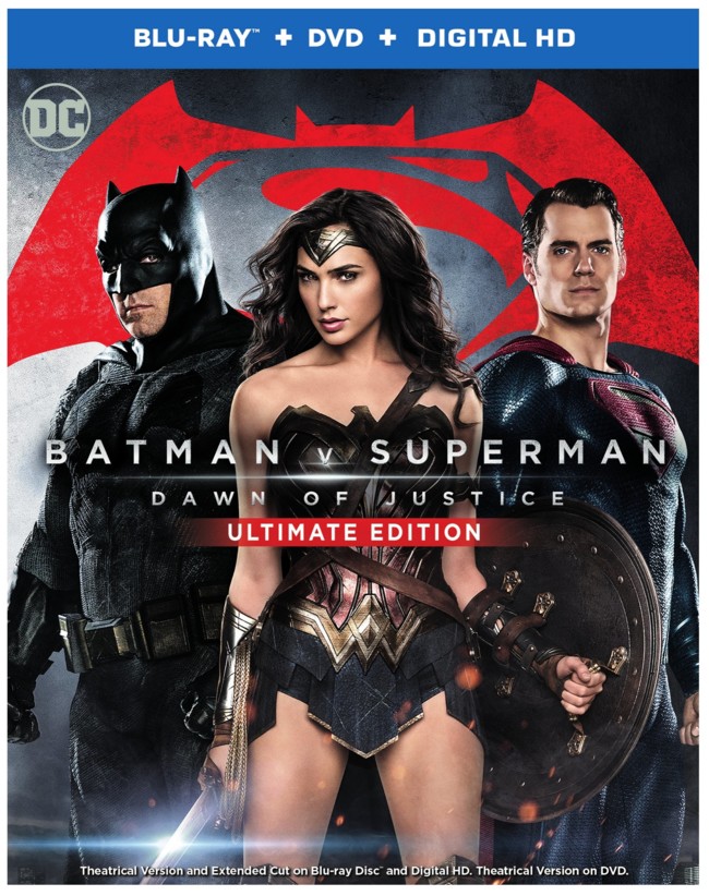 Portada del Blu-ray de Batman V Superman con el montaje extendido